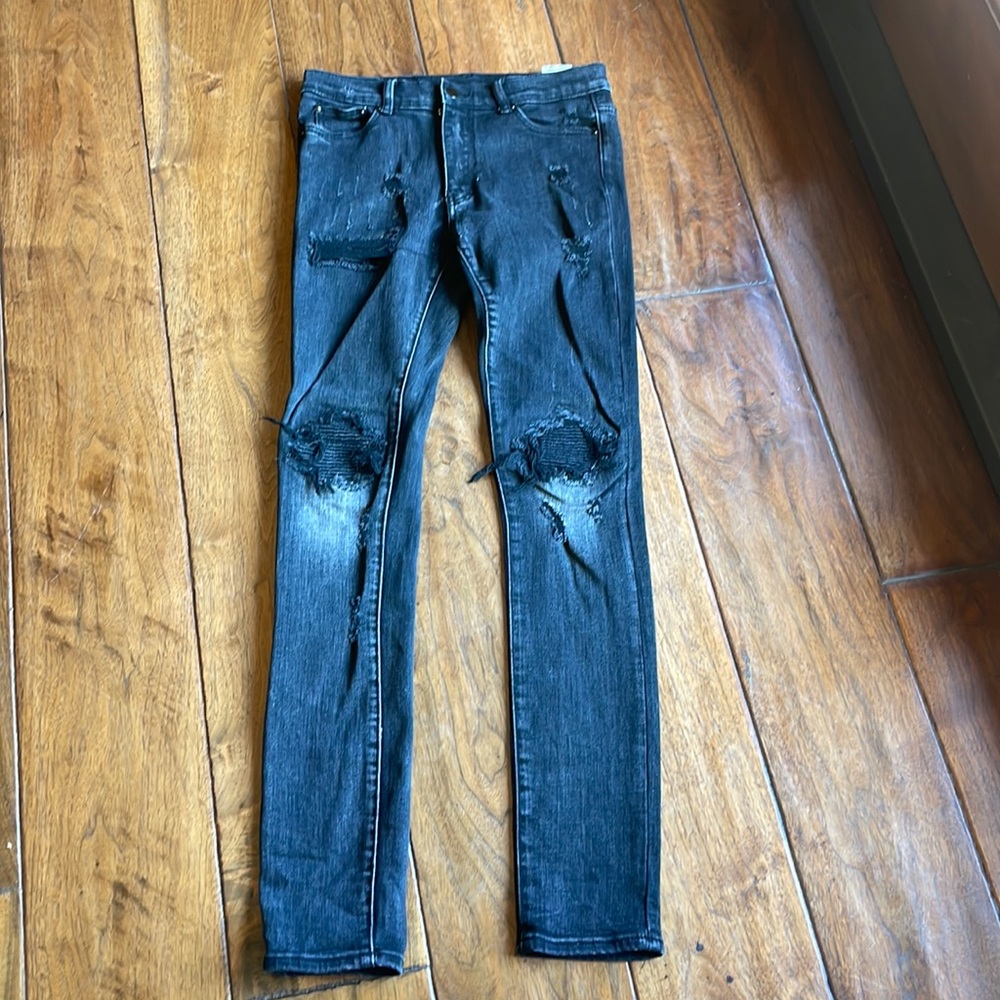 Black edgy jeans. Great condition.
